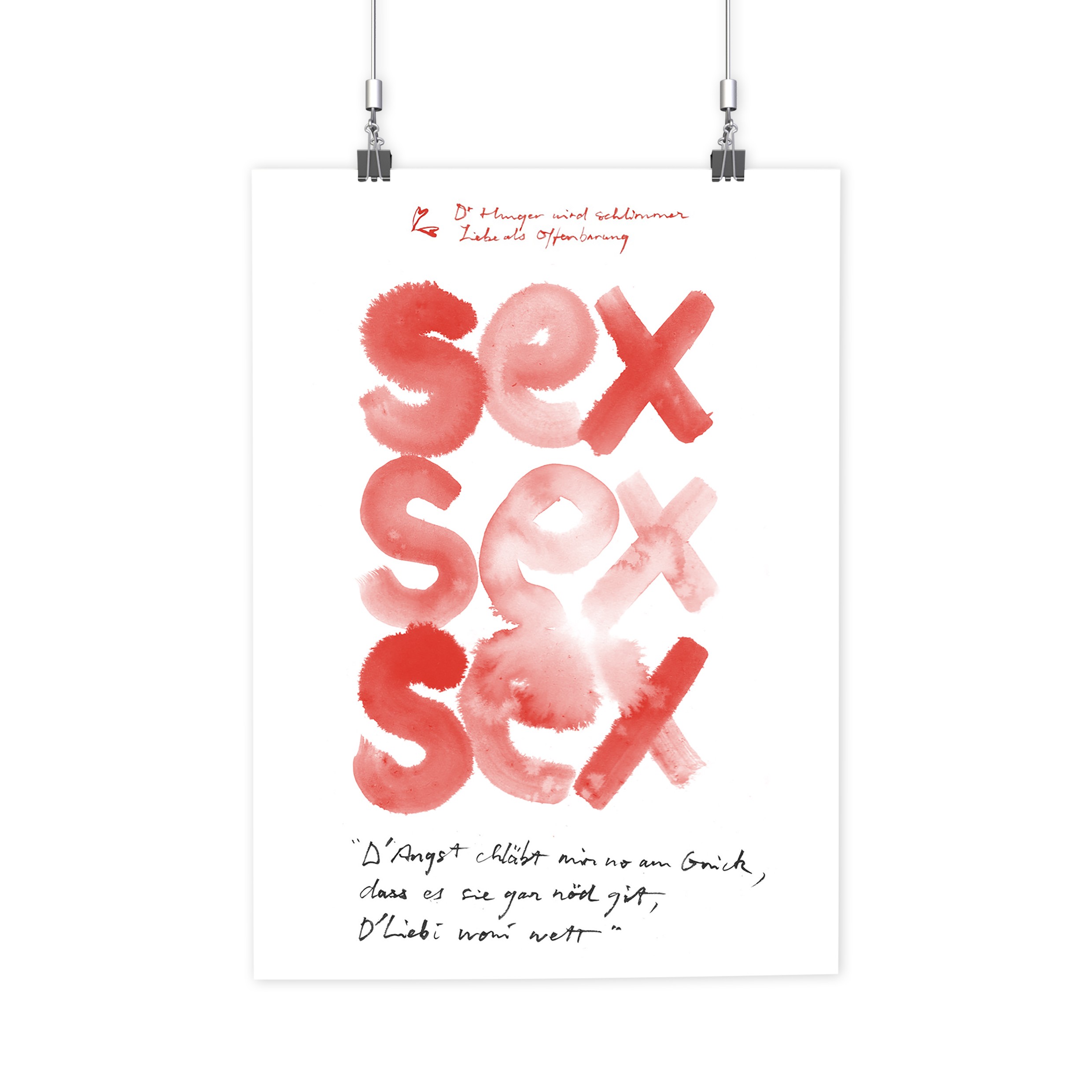 BRANDÃO FABER HUNGER - Poster Sex Sex Sex