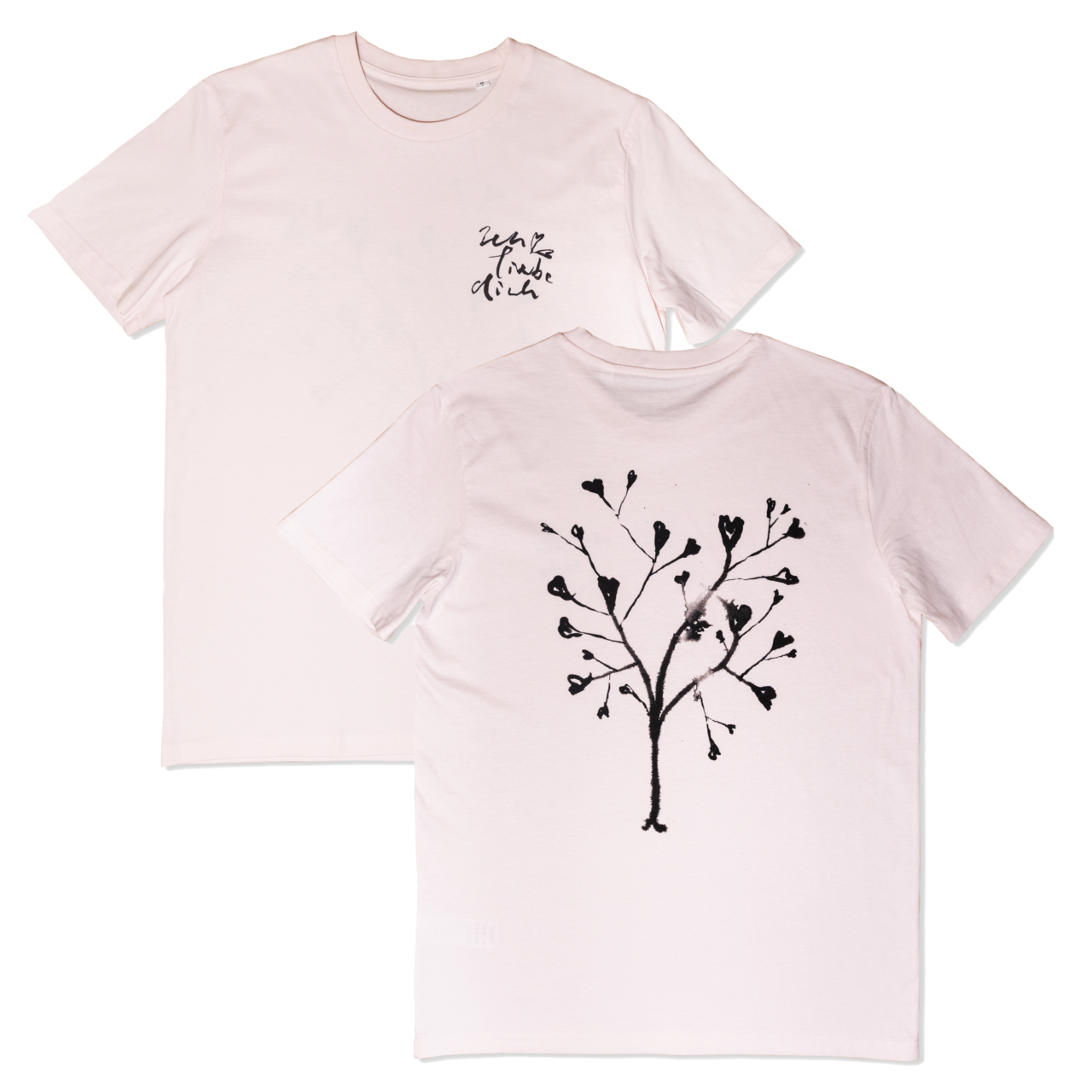 BRANDÃO FABER HUNGER - Pink Hearts Tree T-Shirt